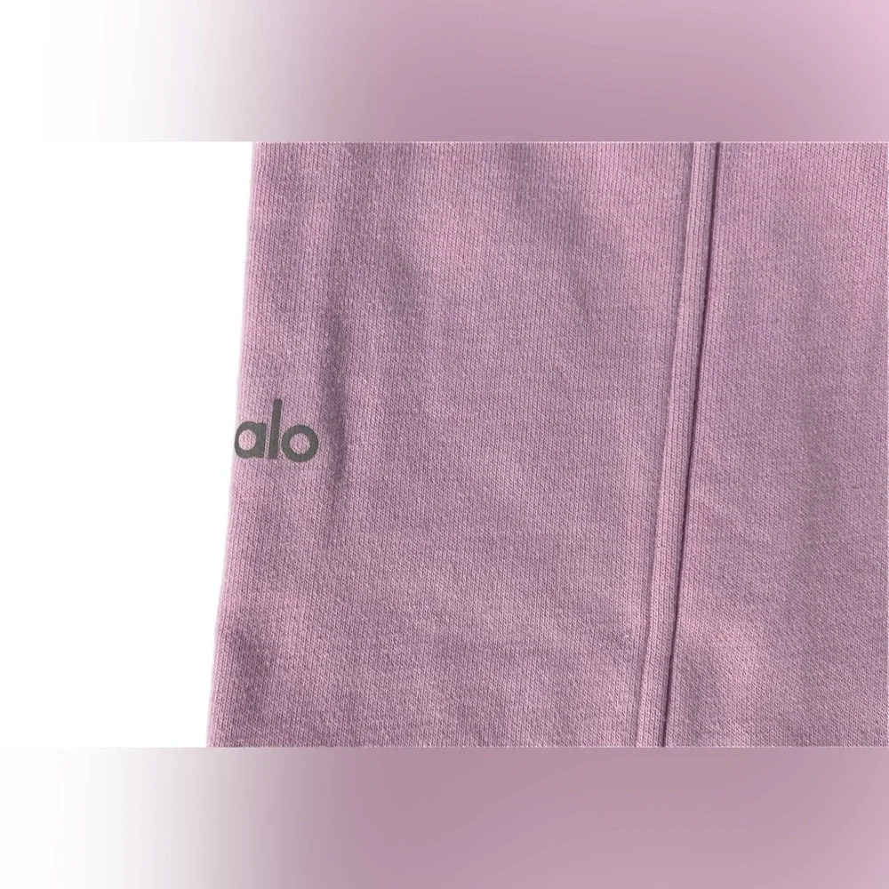 Alo High waisted Free time straight leg sweatpants Sugarplum L - Picture 9 of 16